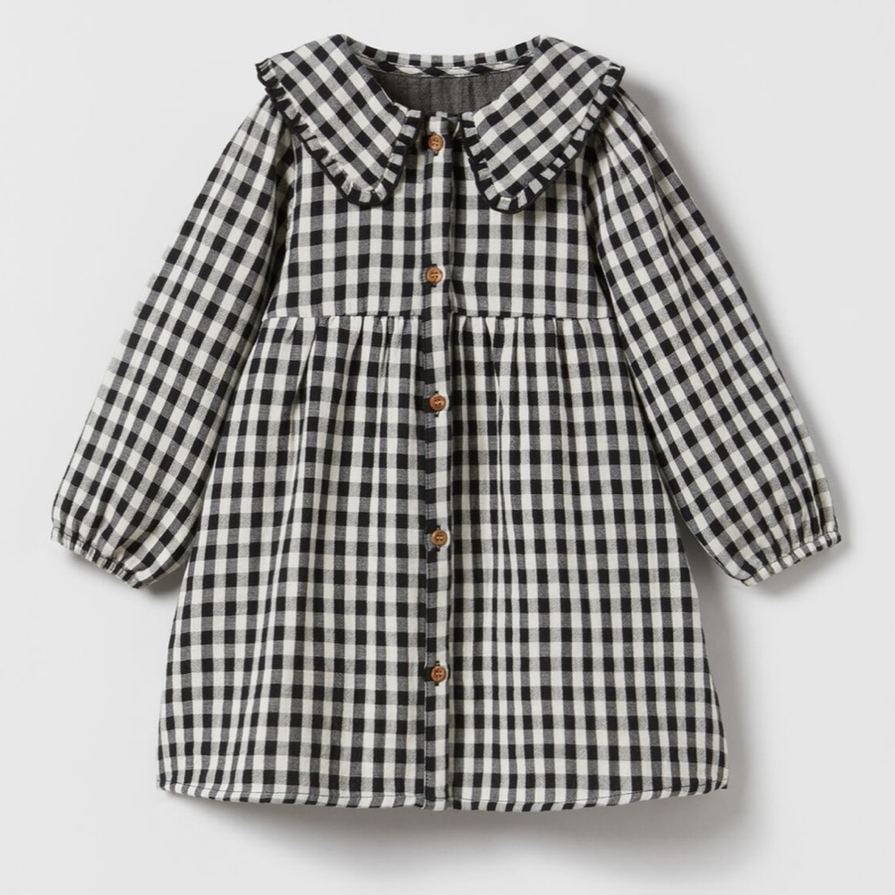 Zara Girls Gingham Dress size 3-4